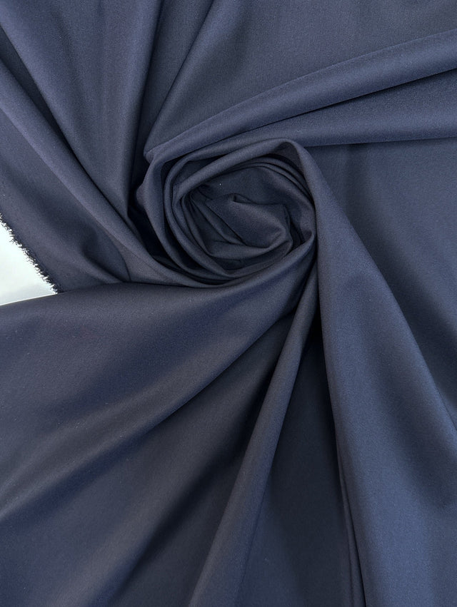 Purple Wool Polyamide Silk Twill