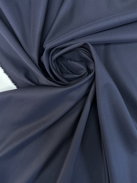 Wool Twill Purple Black Stretch