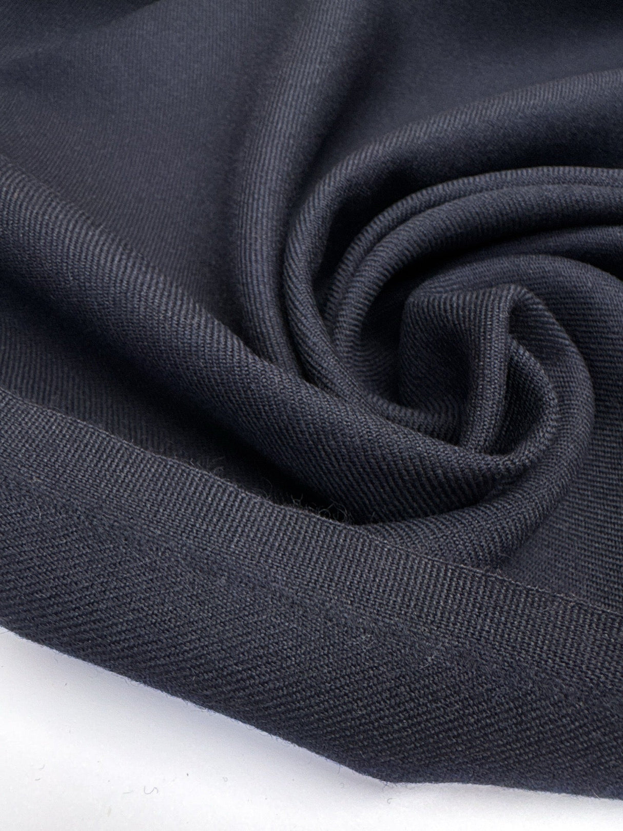 Black Wool Twill Fabric