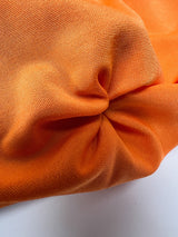 Orange Polyester Elastane Knitted Fabric