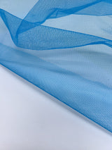 Blue Polyamide Mesh Fabric