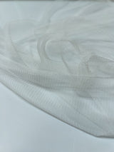 Polyamide Mesh White Stretch