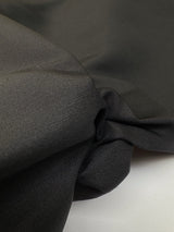 Wool Blend Rep Suiting Fabric Black