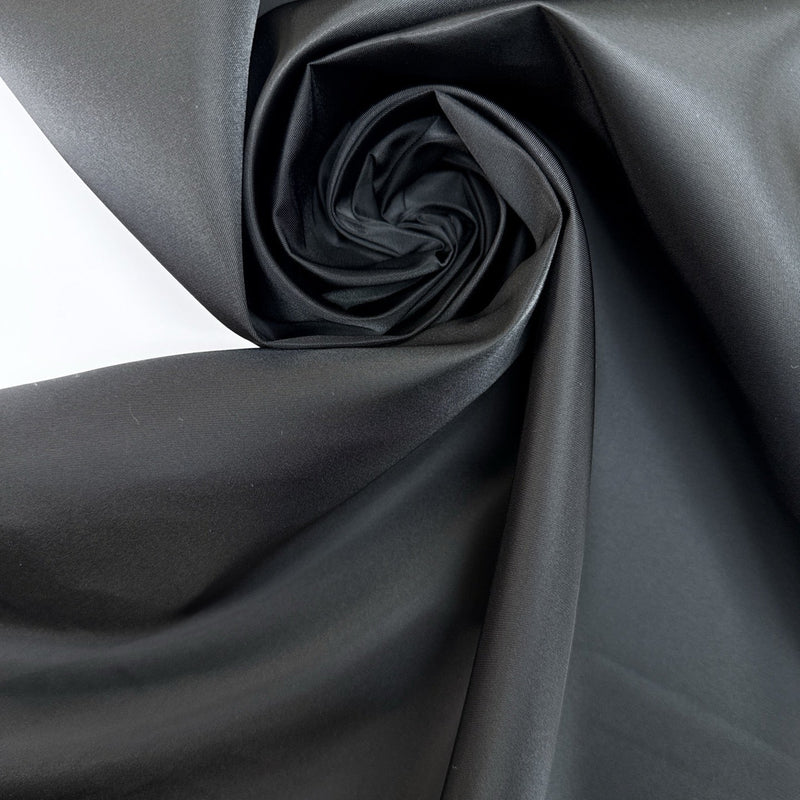 Black Polyamide Sateen