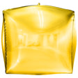 Foil Balloon 3D Cube Gold