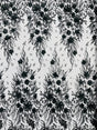 3D Floral Big Glitter Damask Design Mesh Lace Fabric - Black, Blush Pink, Burgundy, Champagne/Gold, Dusty Rose, Fuchsia, Gold, Gold/Black, Hunter Green, Light Blue, Lilac, Navy Blue, Red, Royal Blue, 54" Width (1 Yard)