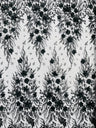 3D Floral Big Glitter Damask Design Mesh Lace Fabric - Black, Blush Pink, Burgundy, Champagne/Gold, Dusty Rose, Fuchsia, Gold, Gold/Black, Hunter Green, Light Blue, Lilac, Navy Blue, Red, Royal Blue, 54" Width (1 Yard)