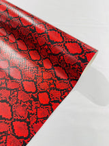 Calico Faux Snake Vinyl Fabric - 54" Width, Textured Snake Print (1 Yard)