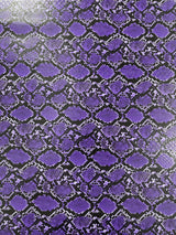 Calico Faux Snake Vinyl Fabric - 54" Width, Textured Snake Print (1 Yard)