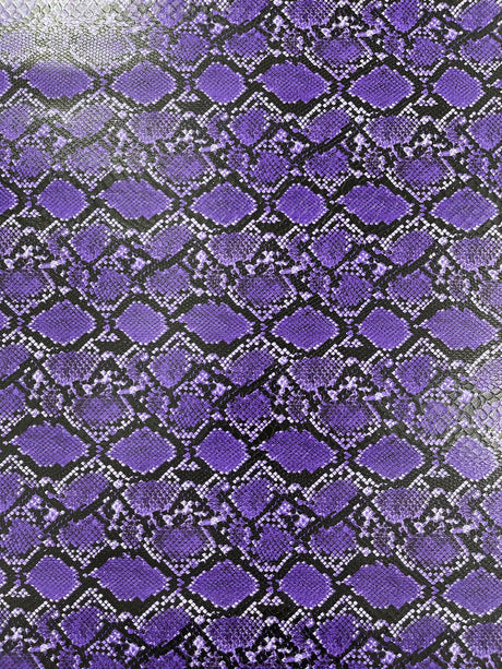 Calico Faux Snake Vinyl Fabric - 54" Width, Textured Snake Print (1 Yard)