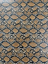 Calico Faux Snake Vinyl Fabric - 54" Width, Textured Snake Print (1 Yard)