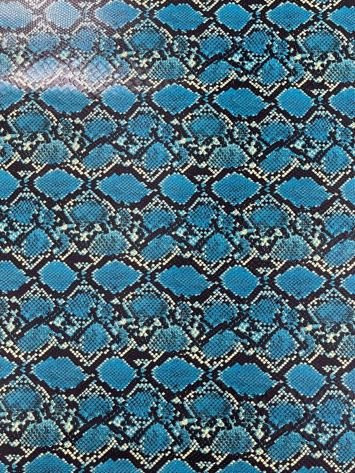 Calico Faux Snake Vinyl Fabric - 54" Width, Textured Snake Print (1 Yard)