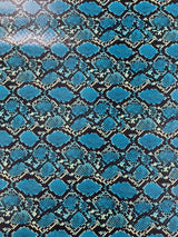 Calico Faux Snake Vinyl Fabric - 54" Width, Textured Snake Print (1 Yard)