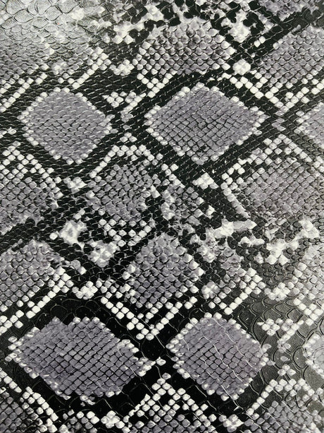 Calico Faux Snake Vinyl Fabric - 54" Width, Textured Snake Print (1 Yard)