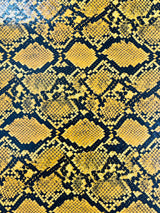 Calico Faux Snake Vinyl Fabric - 54" Width, Textured Snake Print (1 Yard)