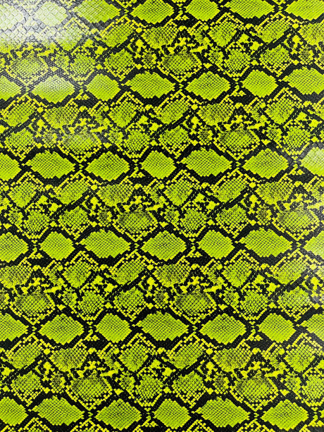 Calico Faux Snake Vinyl Fabric - 54" Width, Textured Snake Print (1 Yard)