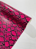 Calico Faux Snake Vinyl Fabric - 54" Width, Textured Snake Print (1 Yard)