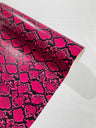 Calico Faux Snake Vinyl Fabric - 54" Width, Textured Snake Print (1 Yard)