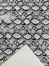 Calico Faux Snake Vinyl Fabric - 54" Width, Textured Snake Print (1 Yard)