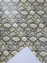 Calico Faux Snake Vinyl Fabric - 54" Width, Textured Snake Print (1 Yard)