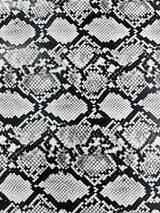 Calico Faux Snake Vinyl Fabric - 54" Width, Textured Snake Print (1 Yard)