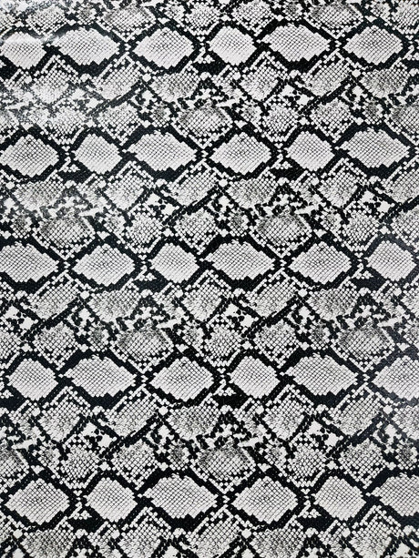 Calico Faux Snake Vinyl Fabric - 54" Width, Textured Snake Print (1 Yard)
