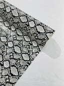 Calico Faux Snake Vinyl Fabric - 54" Width, Textured Snake Print (1 Yard)