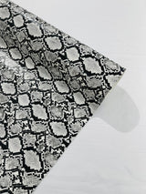 Calico Faux Snake Vinyl Fabric - 54" Width, Textured Snake Print (1 Yard)