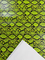 Calico Faux Snake Vinyl Fabric - 54" Width, Textured Snake Print (1 Yard)