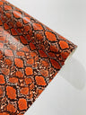 Calico Faux Snake Vinyl Fabric - 54" Width, Textured Snake Print (1 Yard)