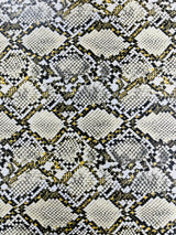 Calico Faux Snake Vinyl Fabric - 54" Width, Textured Snake Print (1 Yard)