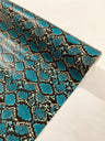 Calico Faux Snake Vinyl Fabric - 54" Width, Textured Snake Print (1 Yard)
