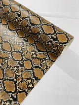 Calico Faux Snake Vinyl Fabric - 54" Width, Textured Snake Print (1 Yard)