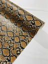 Calico Faux Snake Vinyl Fabric - 54" Width, Textured Snake Print (1 Yard)