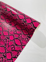 Calico Faux Snake Vinyl Fabric - 54" Width, Textured Snake Print (1 Yard)