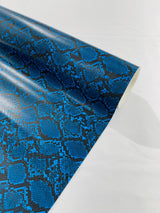 Calico Faux Snake Vinyl Fabric - 54" Width, Textured Snake Print (1 Yard)