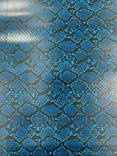 Calico Faux Snake Vinyl Fabric - 54" Width, Textured Snake Print (1 Yard)