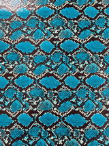 Calico Faux Snake Vinyl Fabric - 54" Width, Textured Snake Print (1 Yard)