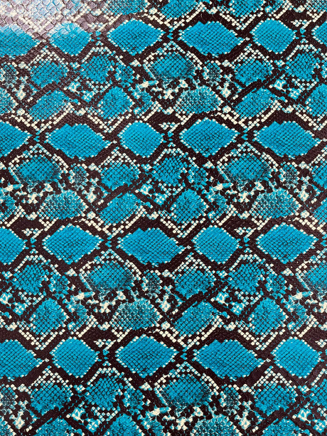 Calico Faux Snake Vinyl Fabric - 54" Width, Textured Snake Print (1 Yard)