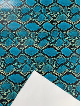 Calico Faux Snake Vinyl Fabric - 54" Width, Textured Snake Print (1 Yard)