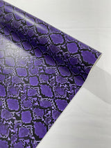 Calico Faux Snake Vinyl Fabric - 54" Width, Textured Snake Print (1 Yard)