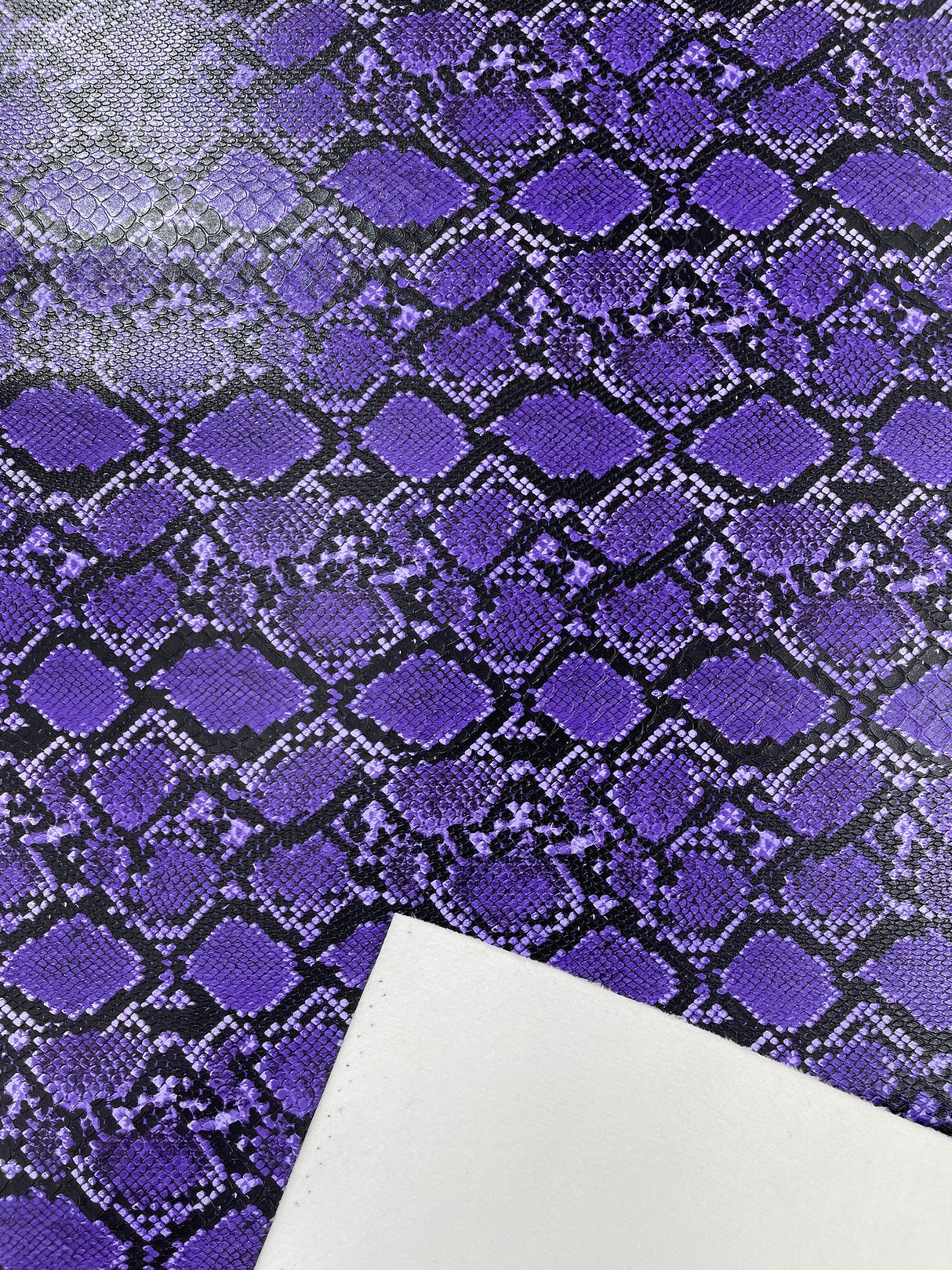 Calico Faux Snake Vinyl Fabric - 54" Width, Textured Snake Print (1 Yard)