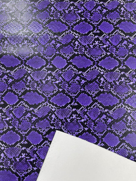 Calico Faux Snake Vinyl Fabric - 54" Width, Textured Snake Print (1 Yard)