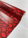 Calico Faux Snake Vinyl Fabric - 54" Width, Textured Snake Print (1 Yard)