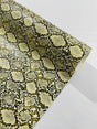 Calico Faux Snake Vinyl Fabric - 54" Width, Textured Snake Print (1 Yard)