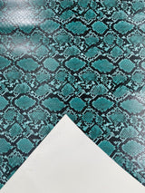 Calico Faux Snake Vinyl Fabric - 54" Width, Textured Snake Print (1 Yard)