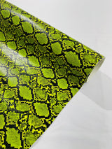 Calico Faux Snake Vinyl Fabric - 54" Width, Textured Snake Print (1 Yard)