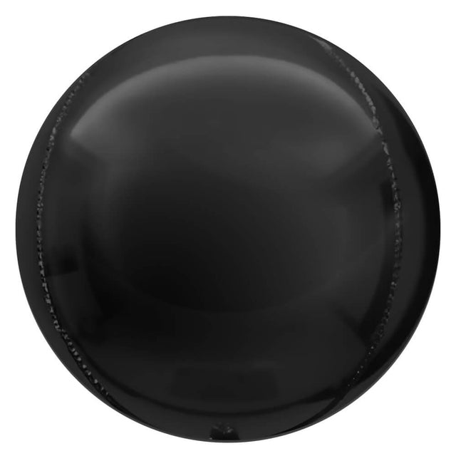 Foil Balloon 3D Sphere Black