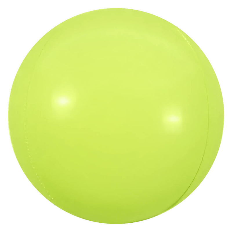 Plastic Balloon 3D Sphere Kiwi Green