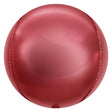 Foil Balloon 3D Sphere Metallic Cabernet Red